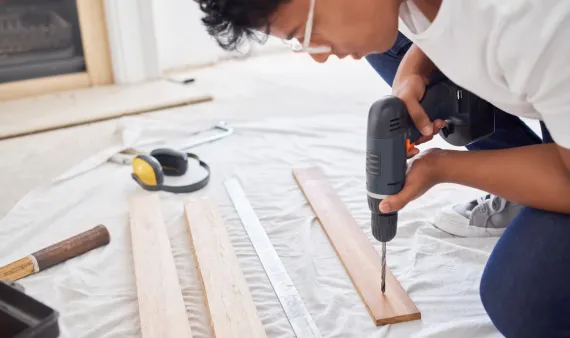 Interior remodeling in Los Angeles with carpentry work and flooring installation inside residential home