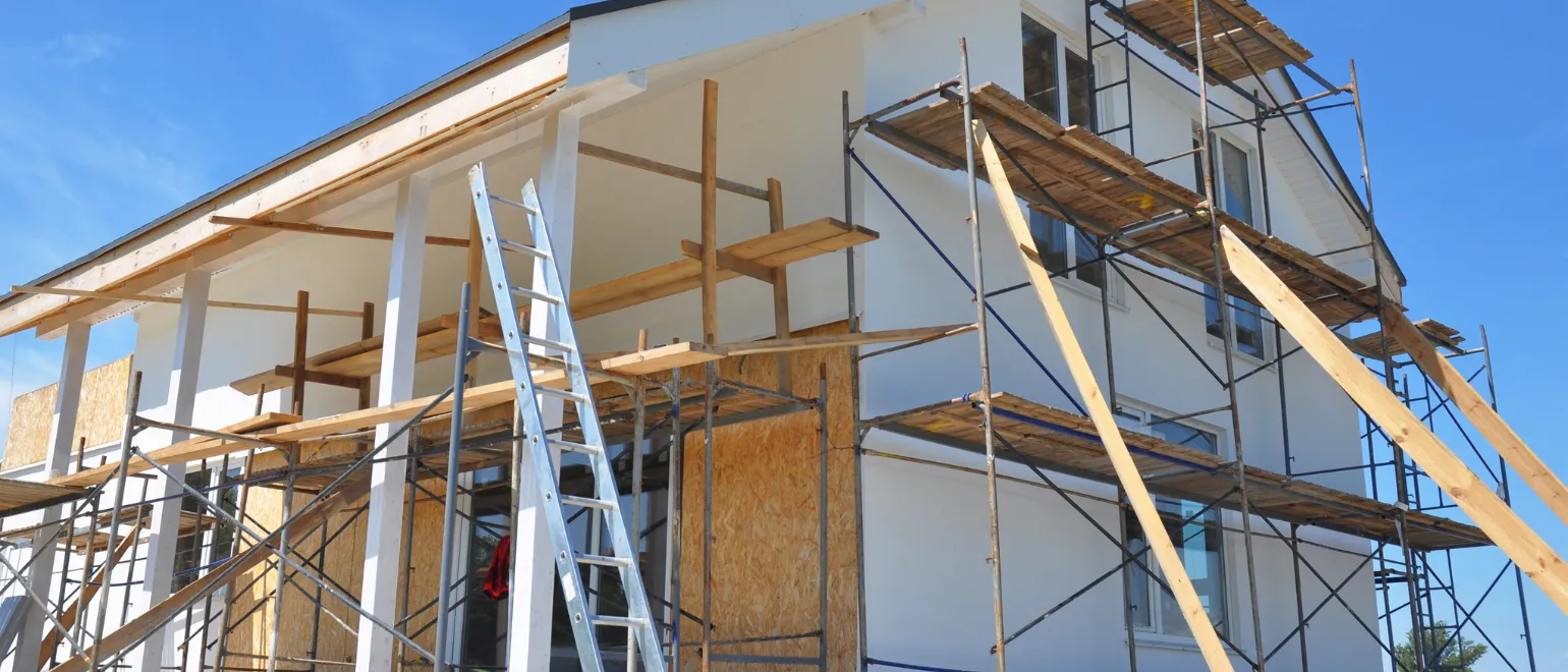 Exterior remodeling services in Los Angeles with stucco finish, siding upgrade, and home facade improvement